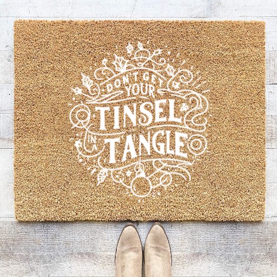 Don't Get Your Tinsel in a Tangle Coir Doormats