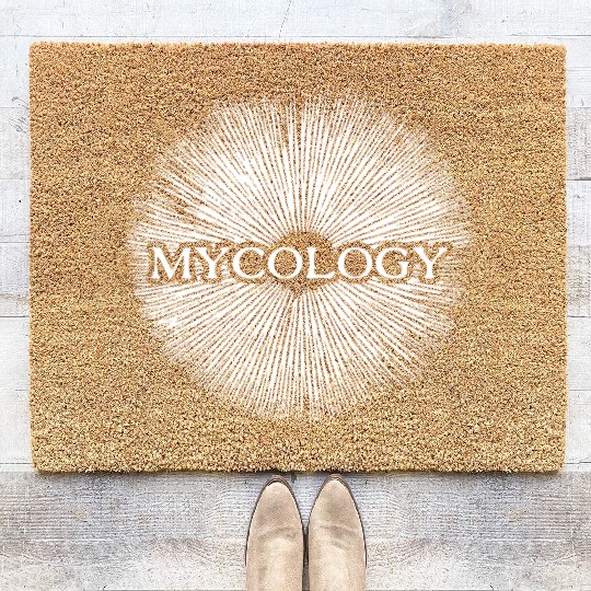 Mycology - The science of fungi (white) Coir Doormats