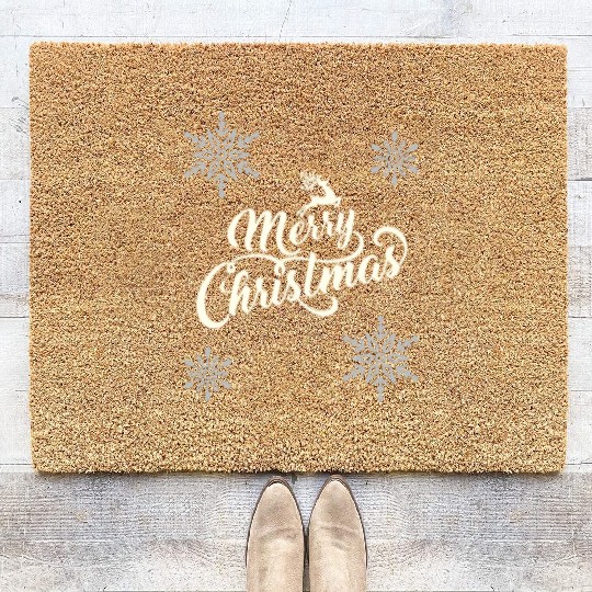 Merry Christmas Coir Doormats