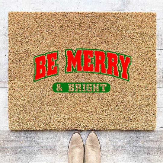 Be Merry and Bright. Coir Doormats