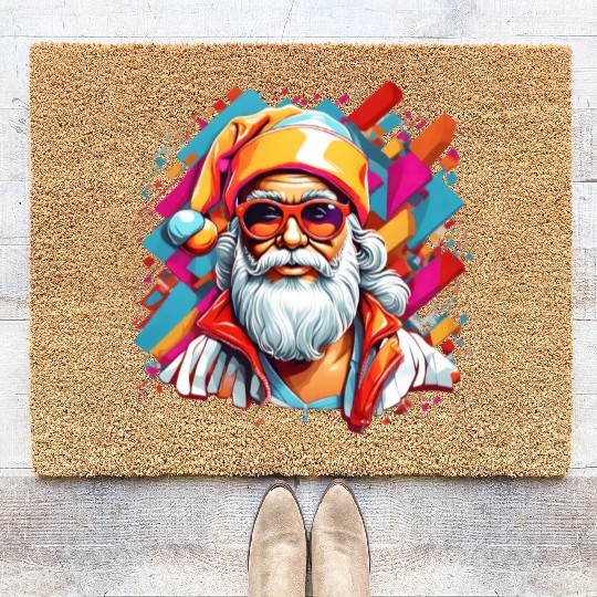 Y2K Santa Claus Coir Doormats