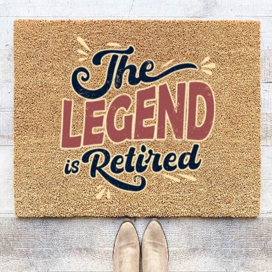 This Legend is retired - retirement look Coir Doormats