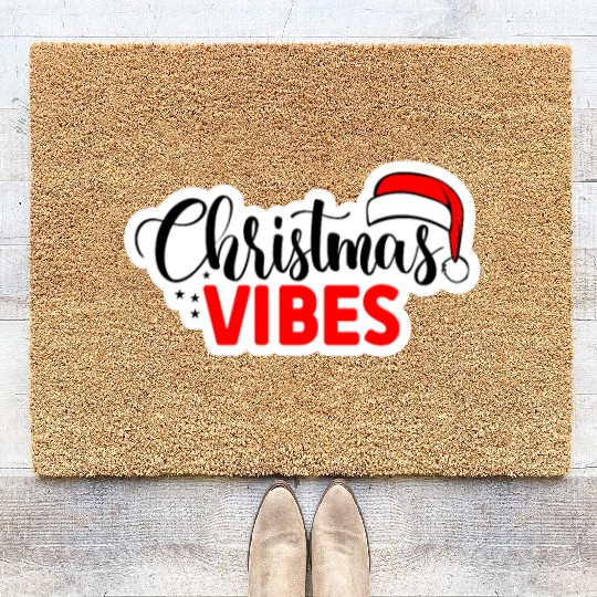 Christmas Vibes Unisex Garment Coir Doormats
