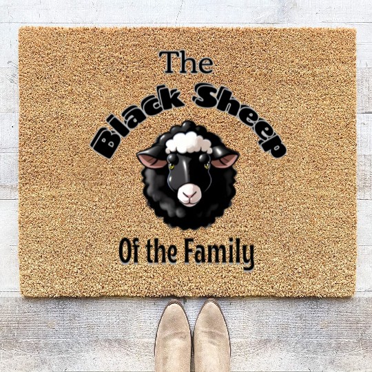 The Black Sheep of the Family Coir Doormats