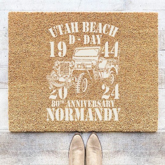 Utah Beach D Day 1944 2024 80 Anniversary Normandy Coir Doormats