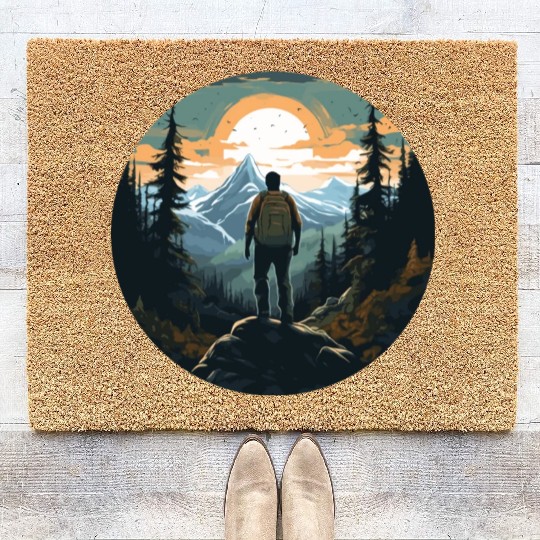 Forest nature trekking adventure Coir Doormats