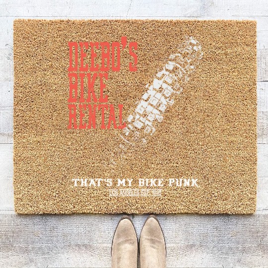 Deebo Bike Rental That's My Bike Punk Los Angeles Coir Doormats