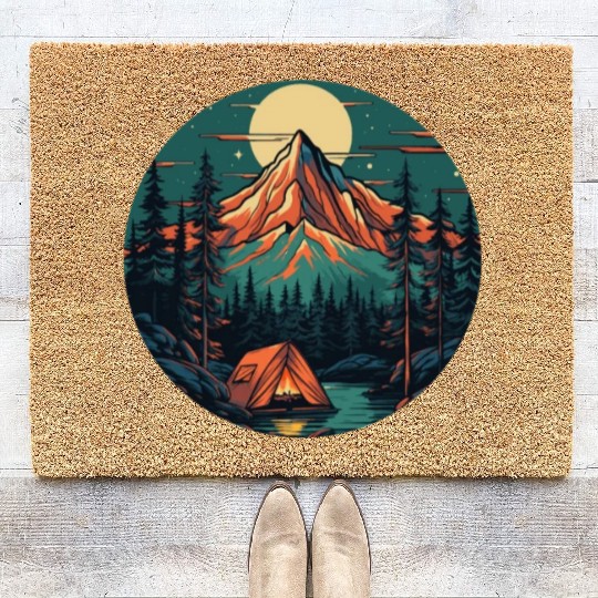 Forest nature trekking adventure Coir Doormats