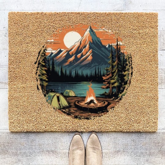 Forest nature trekking adventure Coir Doormats