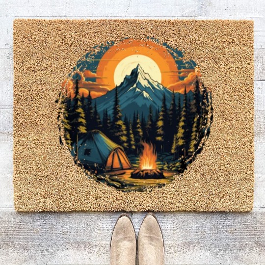 Forest nature trekking adventure Coir Doormats
