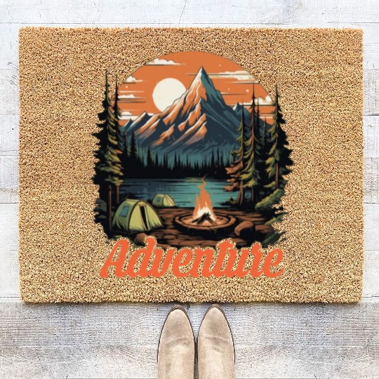 Forest nature trekking adventure Coir Doormats