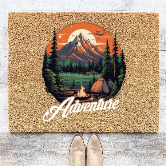 Forest nature trekking adventure Coir Doormats