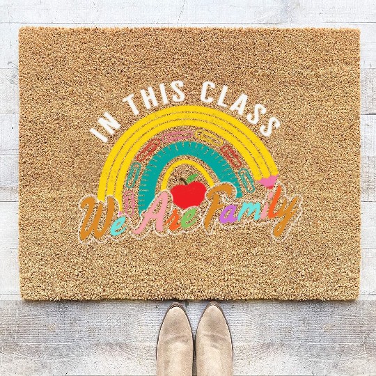 School Coir Doormats, In This Class We Are Family Coir Doormats,