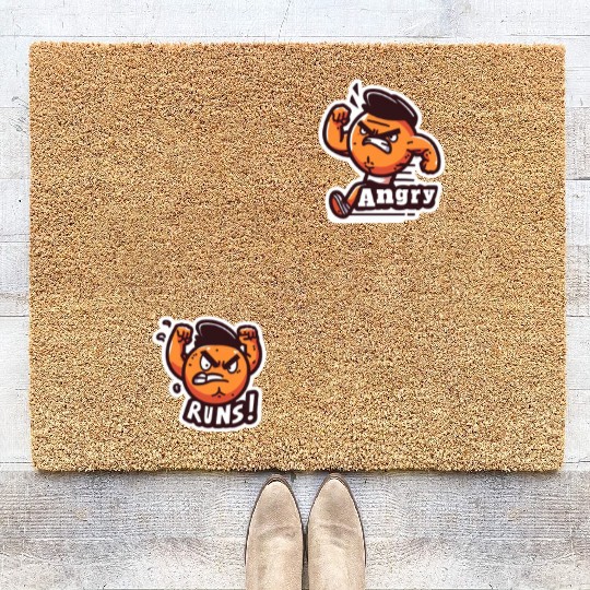 Angry Runs |The Ultimate Stress Reliever Coir Doormats
