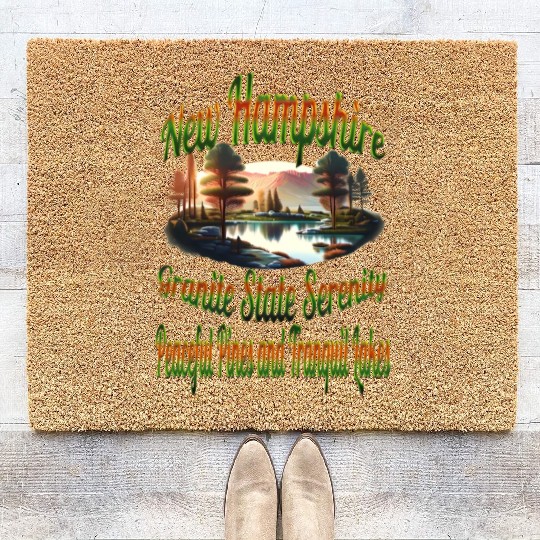 New Hampshire Granite State Serenity Coir Doormats