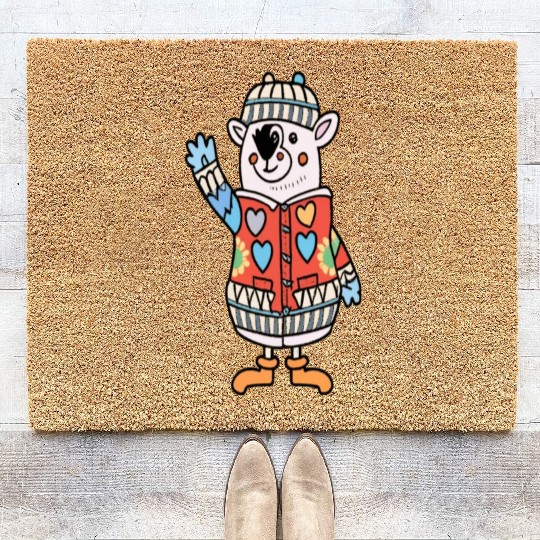 Joyful Jingles Hearth's Warming Sweater Coir Doormats