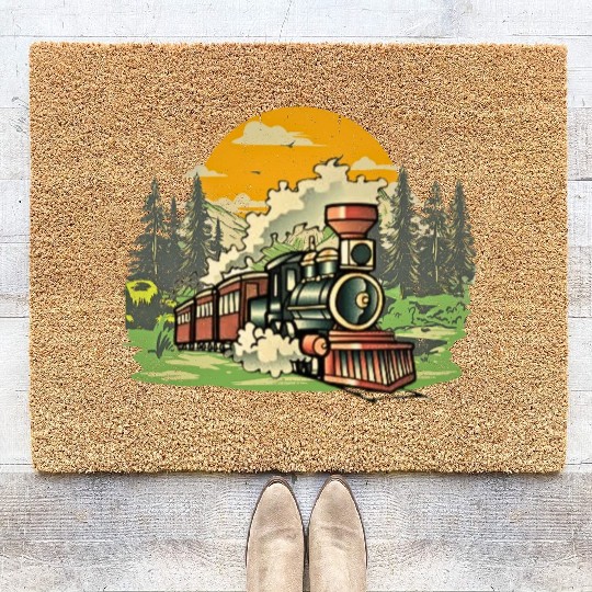 Christmas North Pole Polar Express All Abroad Xmas Coir Doormats