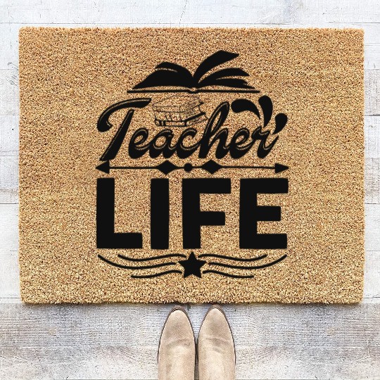 Teacher life Coir Doormats