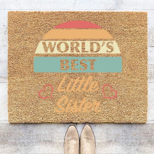 World’s Best Little Sister Coir Doormats