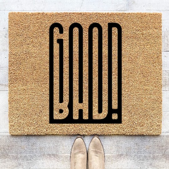 Creative Typographic Symphony on Tees and Coir Doormats