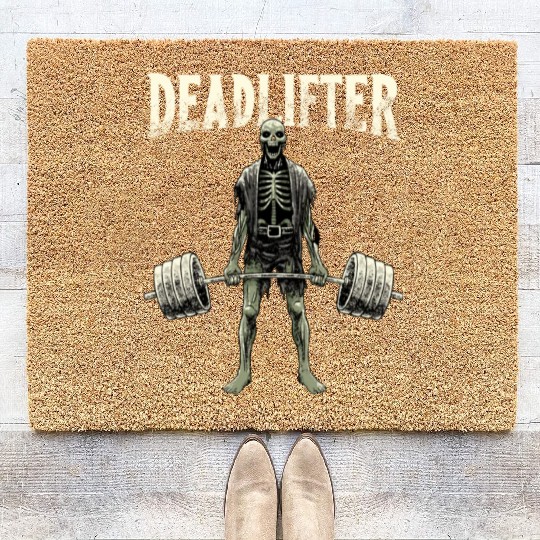 Workout Training Fitness Lifting Gym Zombie Coir Doormats