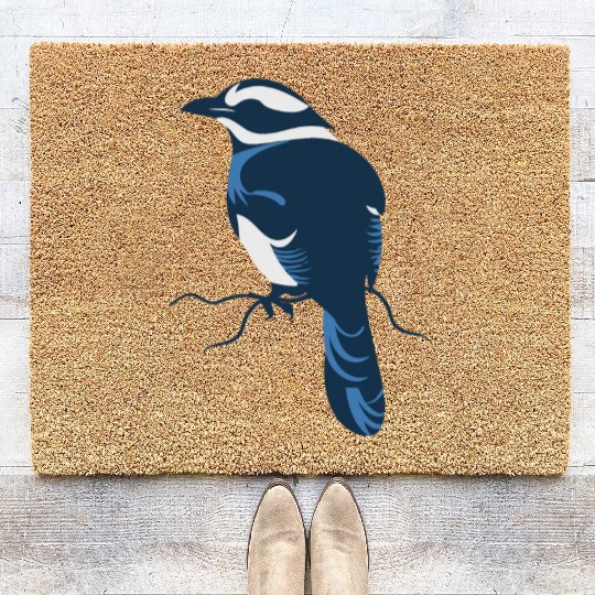 Blue Jay Bird Coir Doormats