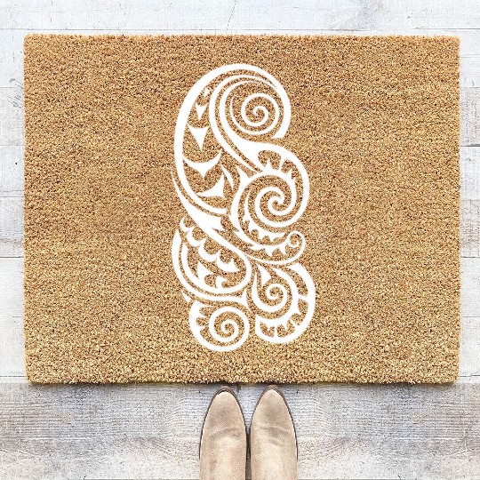 Maori Tattoo Marvels inked Traditions Coir Doormats