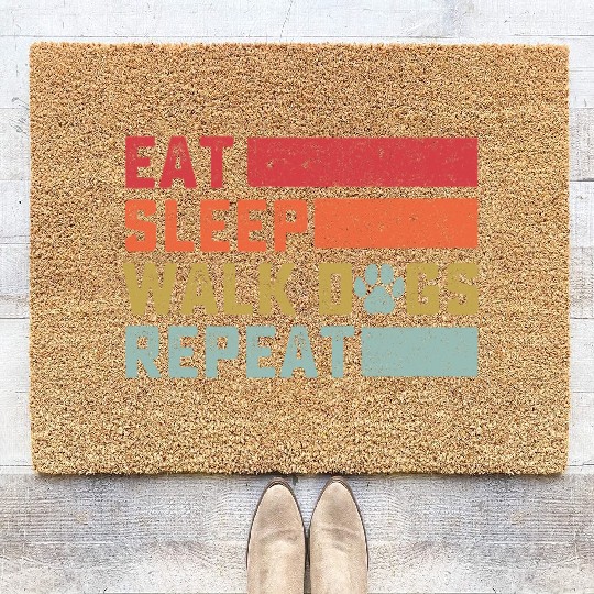 Dog Walker Coir Doormats Dog Walking Gift Dog Lover