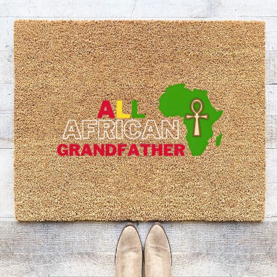 All African Grandfather Rectful African Family Mem Coir Doormats