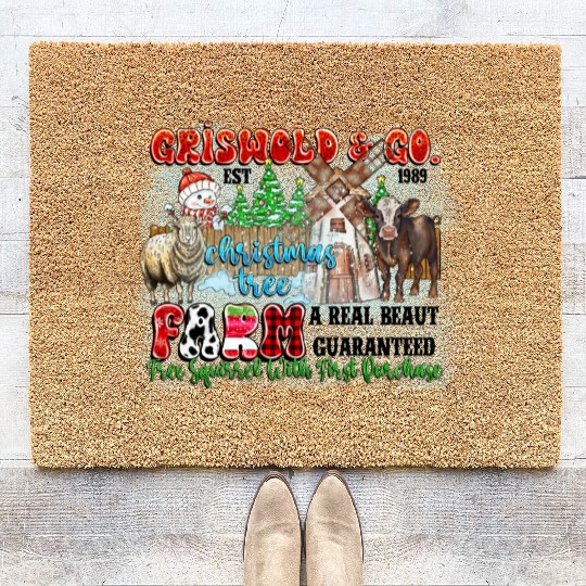Griswold Go Christmas Tree Coir Doormats