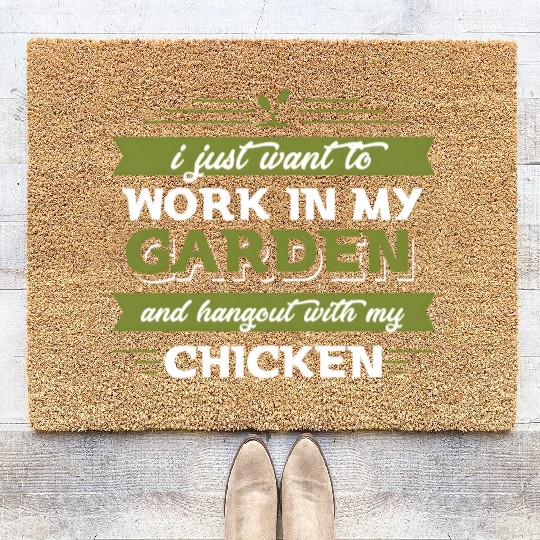 Garden And Chicken Gardening Coir Doormats