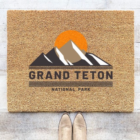 Grand Teton National Park Coir Doormats