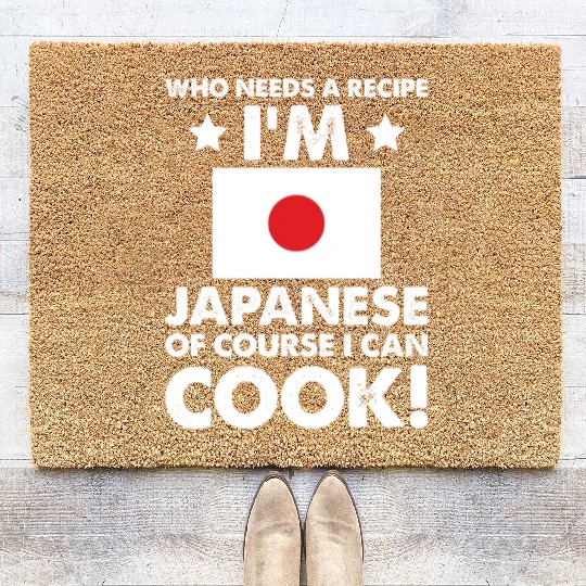 Japanese Cuisine Cook Chef I´m Japanese Of Course Coir Doormats