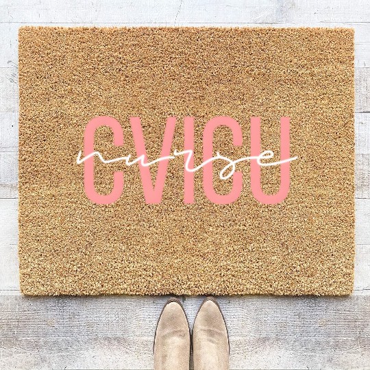 Cvicu Nurse Cardiac Nurse Registered Nurse Coir Doormats