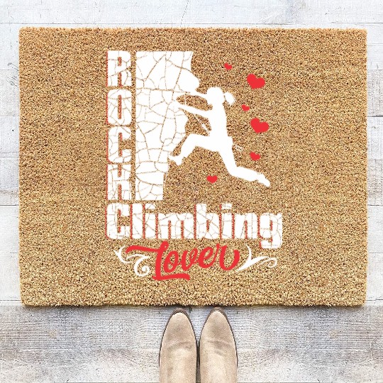 Rock Climbing Lover Coir Doormats
