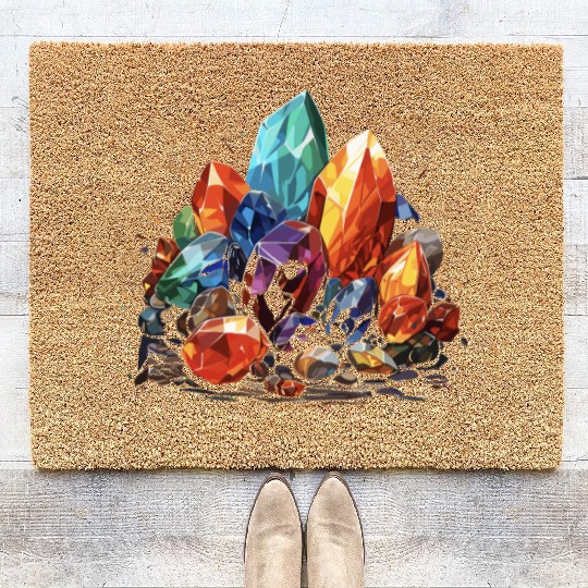Lapidary Artist Gemstone Stone Collecting Stone Coir Doormats