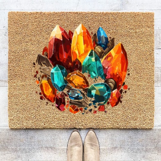Lapidary Artist Gemstone Stone Collecting Stone Coir Doormats