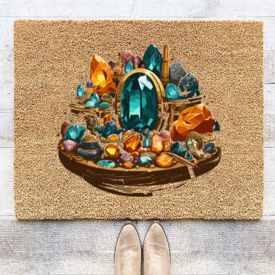 Lapidary Artist Gemstone Stone Collecting Stone Coir Doormats