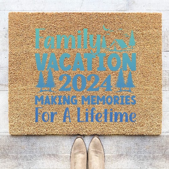 Summer Family Vacation Making Memories Coir Doormats