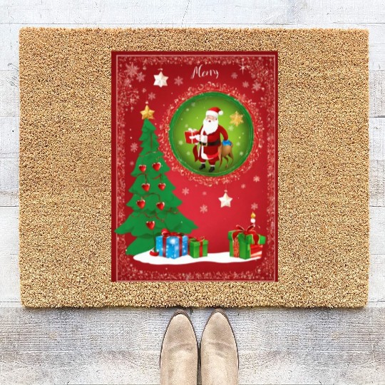 Christmas holidays love 1 Coir Doormats