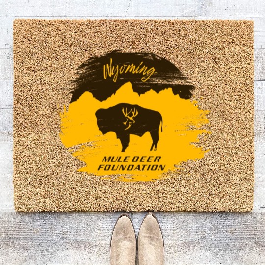 Mule Deer Foundation of Wyoming Coir Doormats