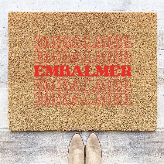 Embalmer Mortician Funeral Director Undertake Coir Doormats