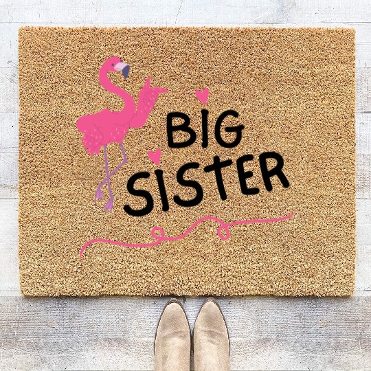 Big Sister Little Brother Matching Outfits Toddler Coir Doormats