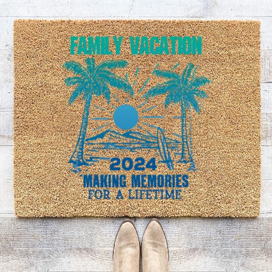 Family Vacation 2024 Making Memories Coir Doormats
