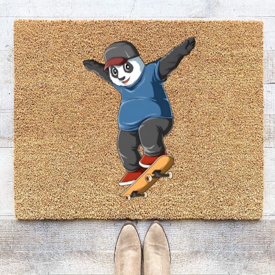 Panda ater ateboarding Longboard Coir Doormats