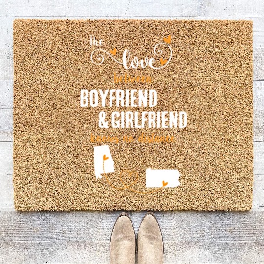 Love Between BF And GF Albm To Pennsylvania Coir Doormats