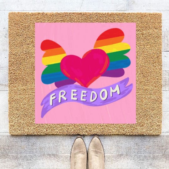 Love Freedom Coir Doormats