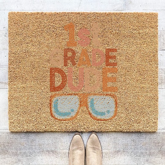Kindergarten Teacher Funny Student 1st Graduation Coir Doormats