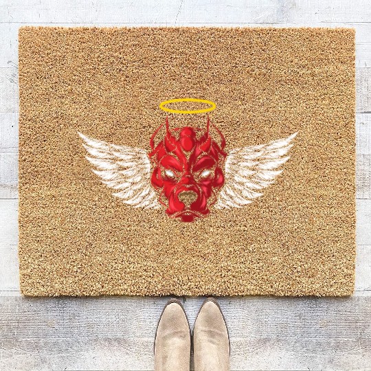 Devil Cane Corso Dog Coir Doormats