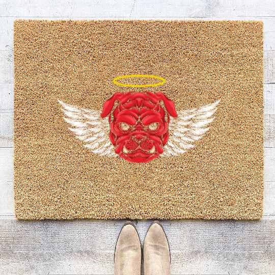 Devil Pitbull Dog Coir Doormats
